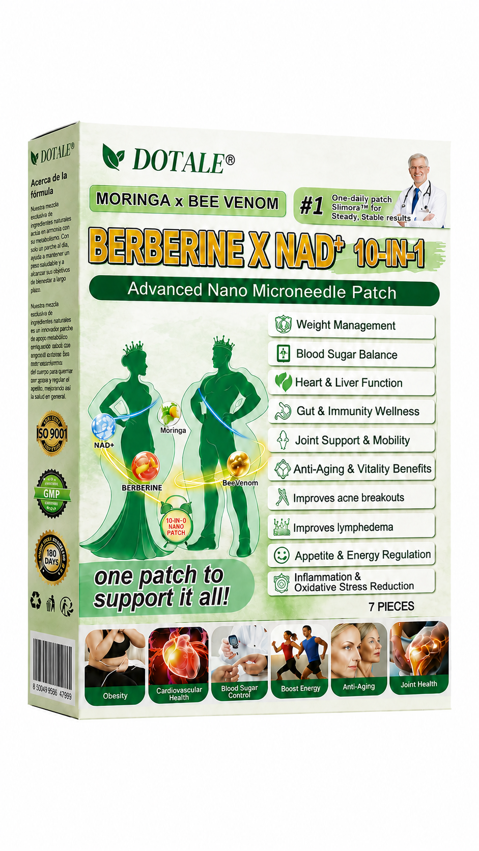 DOTALE® Moringa Afslankpleisters | Verbrand tot 89% meer buikvet in 7 dagen!