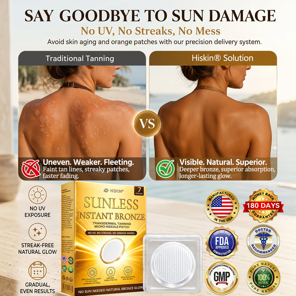 𝑶𝒇𝒇𝒊𝒄𝒊𝒂𝒍 𝑺𝒕𝒐𝒓𝒆 | ☀️ 𝐇𝐢𝐬𝐤𝐢𝐧® 𝐒𝐮𝐧𝐥𝐞𝐬𝐬 𝐈𝐧𝐬𝐭𝐚𝐧𝐭 𝐁𝐫𝐨𝐧𝐳𝐞 𝐓𝐚𝐧𝐧𝐢𝐧𝐠 𝐌𝐢𝐜𝐫𝐨𝐧𝐞𝐞𝐝𝐥𝐞 𝐏𝐚𝐭𝐜𝐡 🇺🇸 (𝐉𝐮𝐬𝐭 𝐨𝐧𝐜𝐞 𝐚 𝐝𝐚𝐲) 𝐕𝐢𝐬𝐢𝐛𝐥𝐞 𝐁𝐫𝐨𝐧𝐳𝐞 𝐆𝐥𝐨𝐰 𝐢𝐧 𝟕 𝐃𝐚𝐲𝐬 ✅ 𝐍𝐨 𝐔𝐕, 𝐍𝐨 𝐎𝐫𝐚𝐧𝐠𝐞, 𝐍𝐨 𝐒𝐭𝐫𝐞𝐚𝐤𝐬, 𝐍𝐨 𝐃𝐇𝐀, 𝐍𝐨 𝐌𝐞𝐬𝐬.